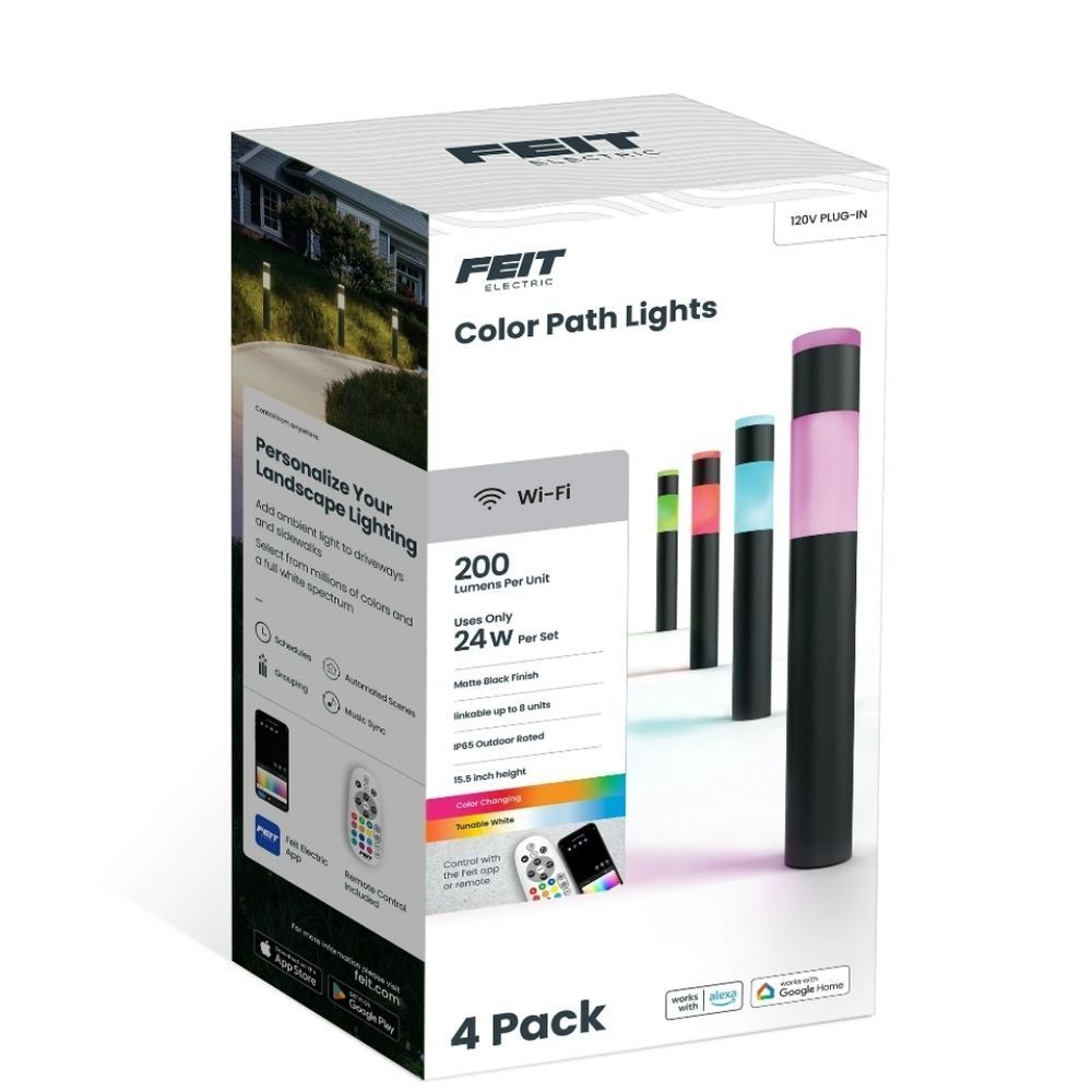 Feit Electric Integrated LED Bulb Plug-InSmart Color-Changing Turnable Path Ligh